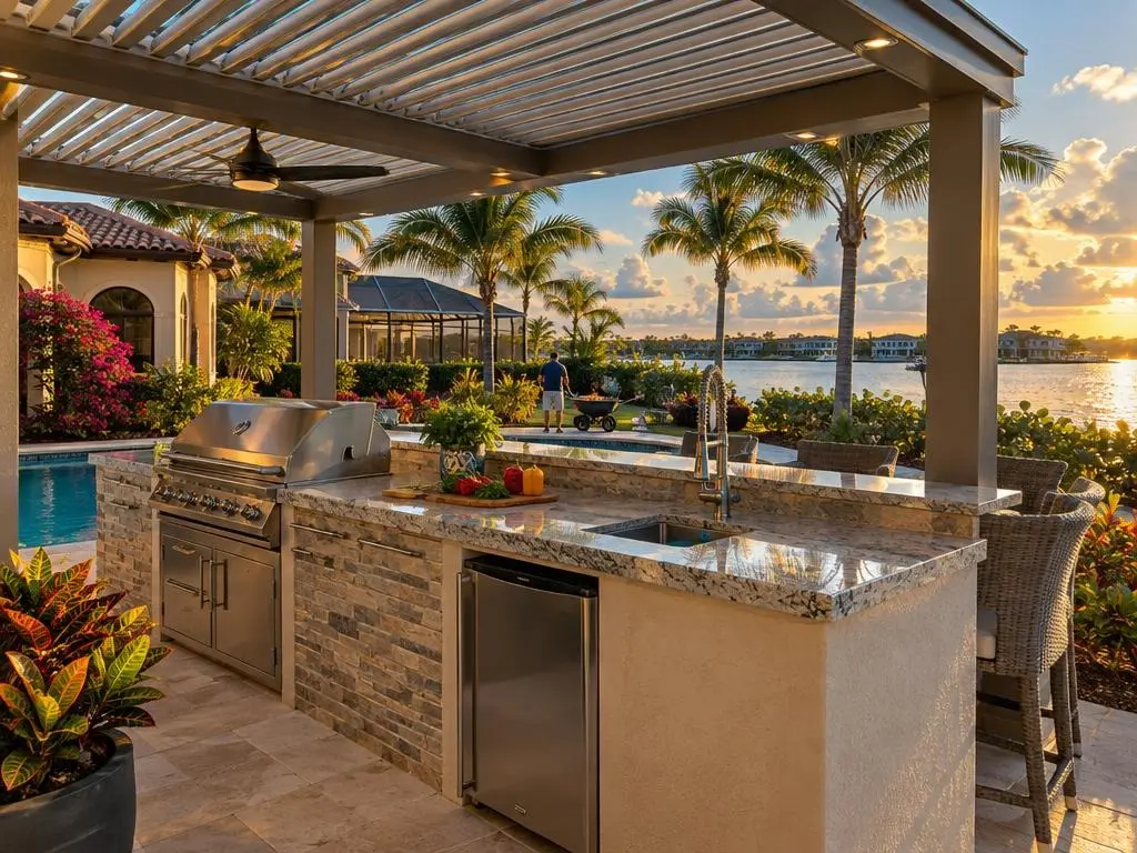 Covered Outdoor Kitchens & Pergolas in West Palm Beach, FL